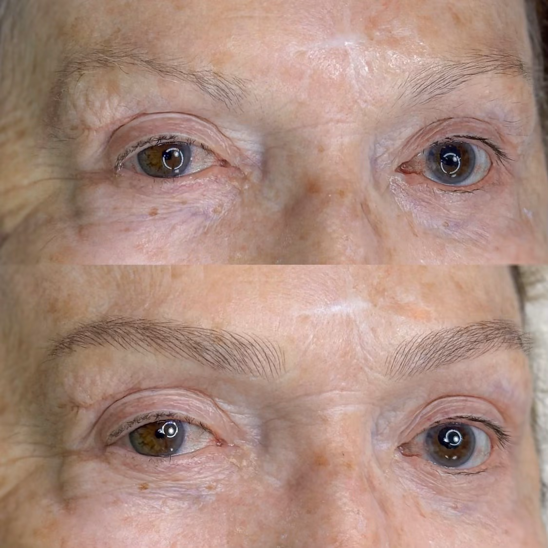 Resultado de un microblading de cejas en el Estudio Antonella Paludi